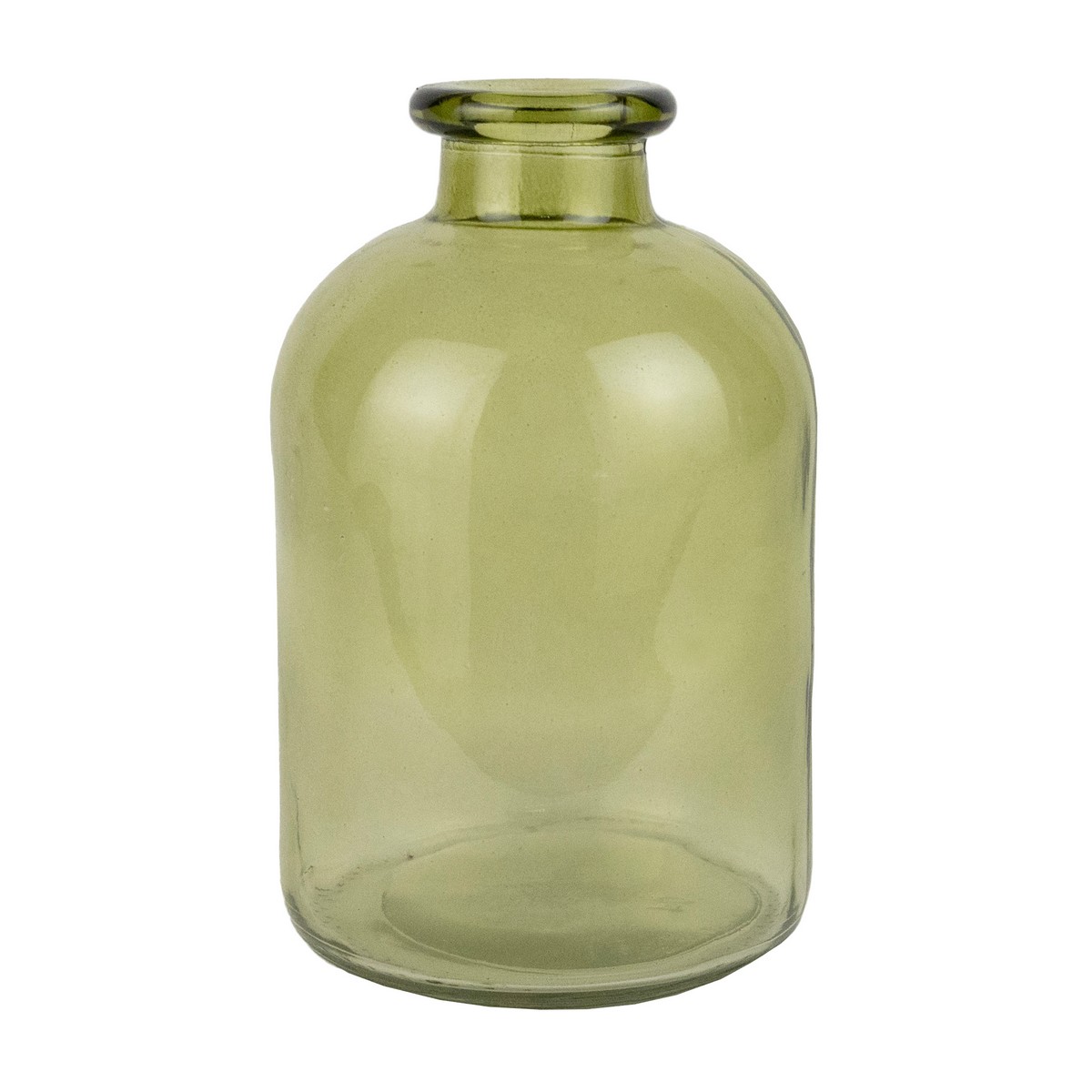 Ваза Бутылочка (стекло), H17xD11см, цв. в асс. в интернет-магазине флористических аксессуаров Азалия Декор