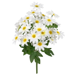 Хризантема на вставке, 31см, белый в интернет-магазине флористических аксессуаров Азалия Декор