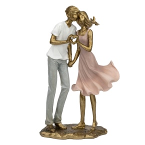 Сувенир Влюбленная пара (полирезин), H24,5x15,5x7,5см, цв. в асс. в интернет-магазине флористических аксессуаров Азалия Декор