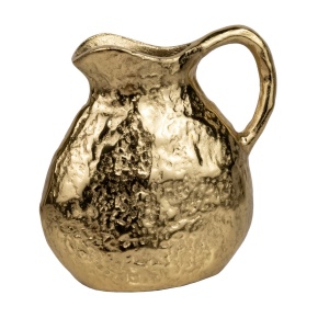 Ваза Кувшин (металл), 19х7хH20см, золотой в интернет-магазине флористических аксессуаров Азалия Декор