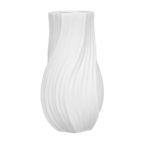 Ваза (керамика), D11xH20см, белый в интернет-магазине флористических аксессуаров Азалия Декор