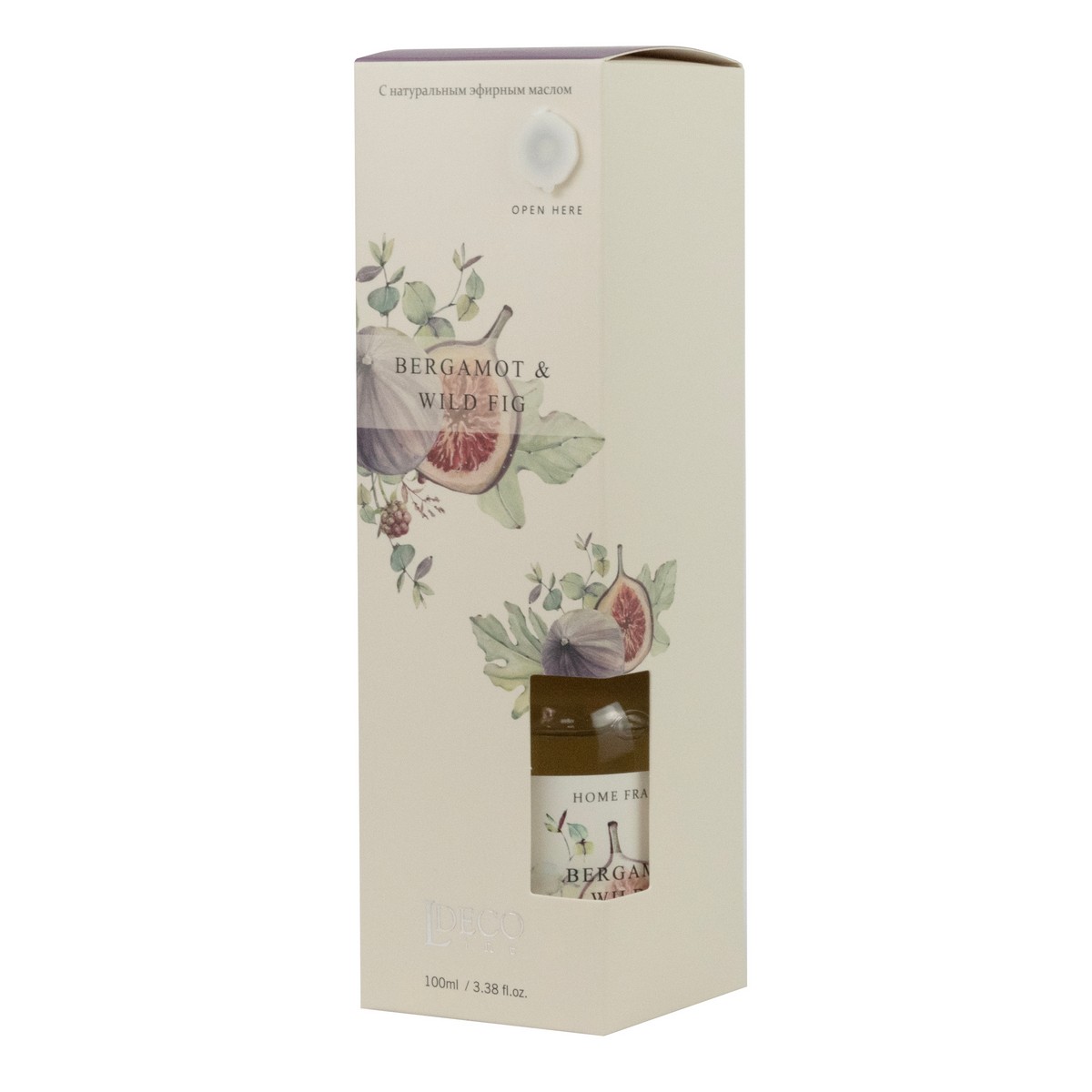 Диффузор с ароматом Бергамота и инжира (стекло), 100мл в интернет-магазине флористических аксессуаров Азалия Декор