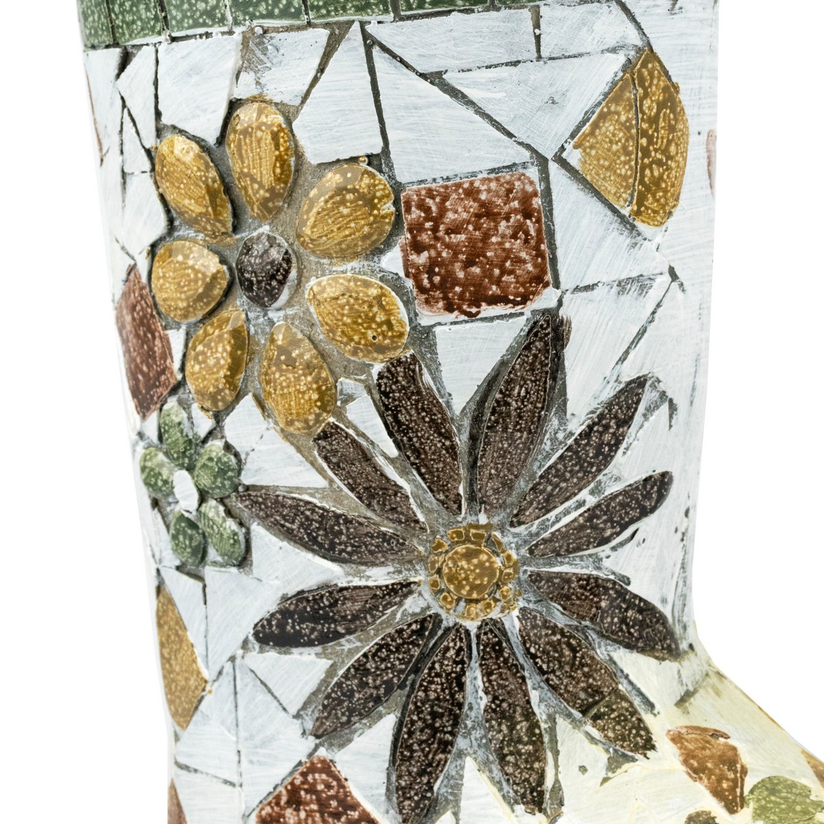 Кашпо Сапог (керамика), H33x29х15см, серый в интернет-магазине флористических аксессуаров Азалия Декор