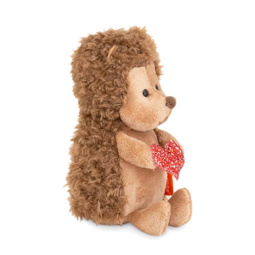 Игрушка м/н Ежик Колюнчик с сердцем в подар. кор., 15см, коричневый в интернет-магазине флористических аксессуаров Азалия Декор