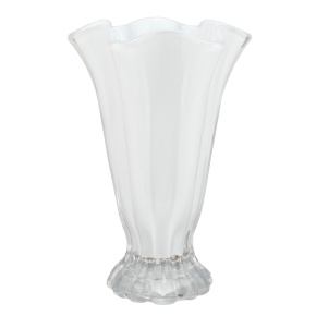 Ваза (стекло), D15,5xH23см, белый в интернет-магазине флористических аксессуаров Азалия Декор