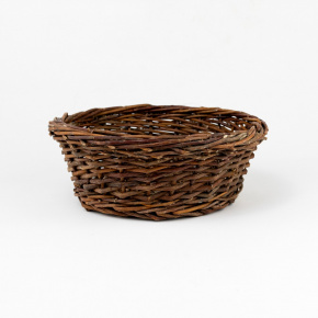 Кашпо плетеное (ива), D23xH9см, коричневый в интернет-магазине флористических аксессуаров Азалия Декор