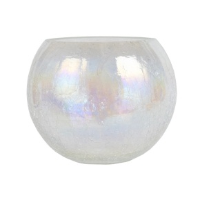 Ваза Шаровая 2л, D16xH13см, перламутровый в интернет-магазине флористических аксессуаров Азалия Декор