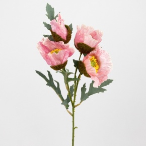 Мак, 45см, розовый в интернет-магазине флористических аксессуаров Азалия Декор