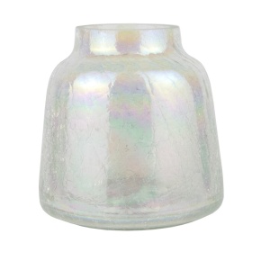 Ваза Бельгия, D17xH18см, перламутровый в интернет-магазине флористических аксессуаров Азалия Декор