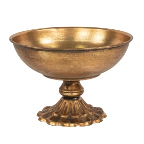 Вазон (металл), D25xH17см, золотой в интернет-магазине флористических аксессуаров Азалия Декор