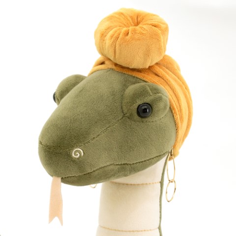 Игрушка м/н Змея Лейла, 30см, зеленый в интернет-магазине флористических аксессуаров Азалия Декор