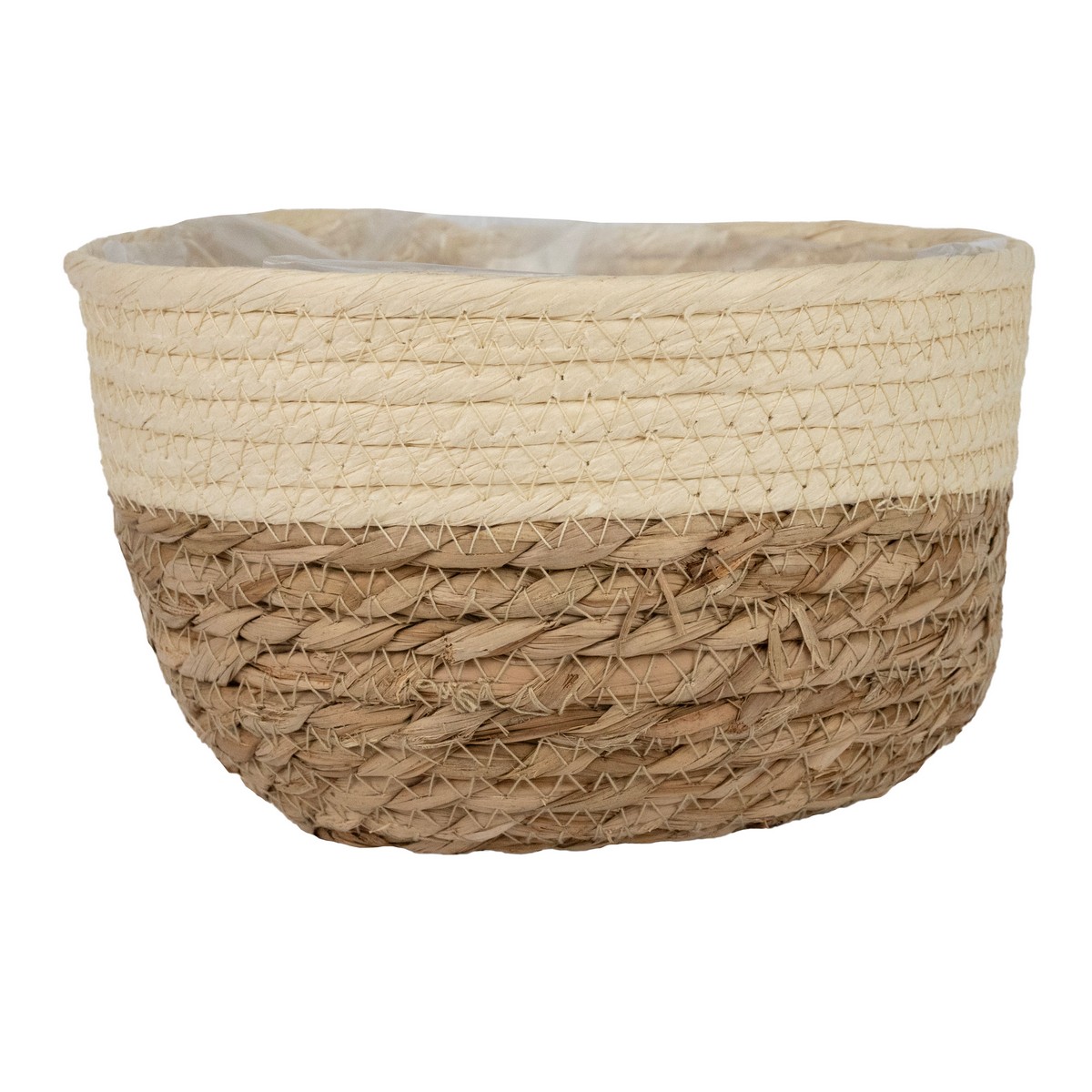 Набор кашпо плетеных 2шт. (растительный материал),  D24,5xH13см, натуральный в интернет-магазине флористических аксессуаров Азалия Декор