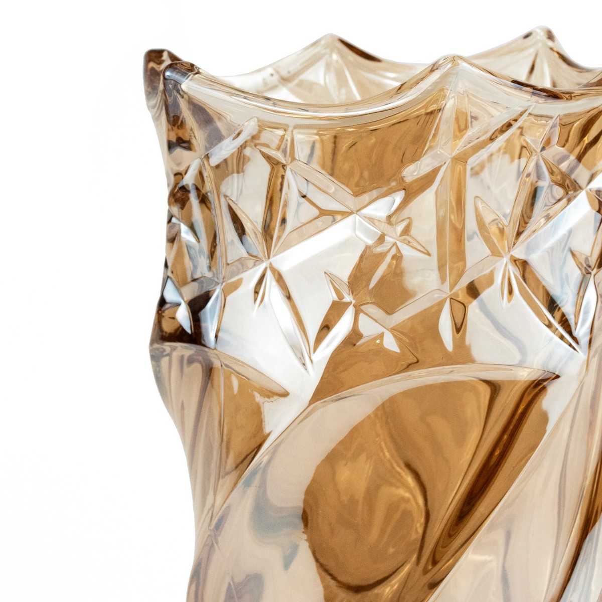 Ваза (стекло), D15,5xH29,5см, коричневый в интернет-магазине флористических аксессуаров Азалия Декор