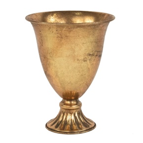 Вазон (металл), D15,5xH20,5см, золотой в интернет-магазине флористических аксессуаров Азалия Декор