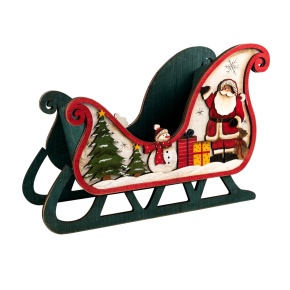 Сувенир Санки (дерево), Н24,5х36х16,5см, цв. в асс. в интернет-магазине флористических аксессуаров Азалия Декор