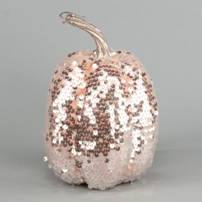 Сувенир Тыква, H17хD13см, розовый в интернет-магазине флористических аксессуаров Азалия Декор