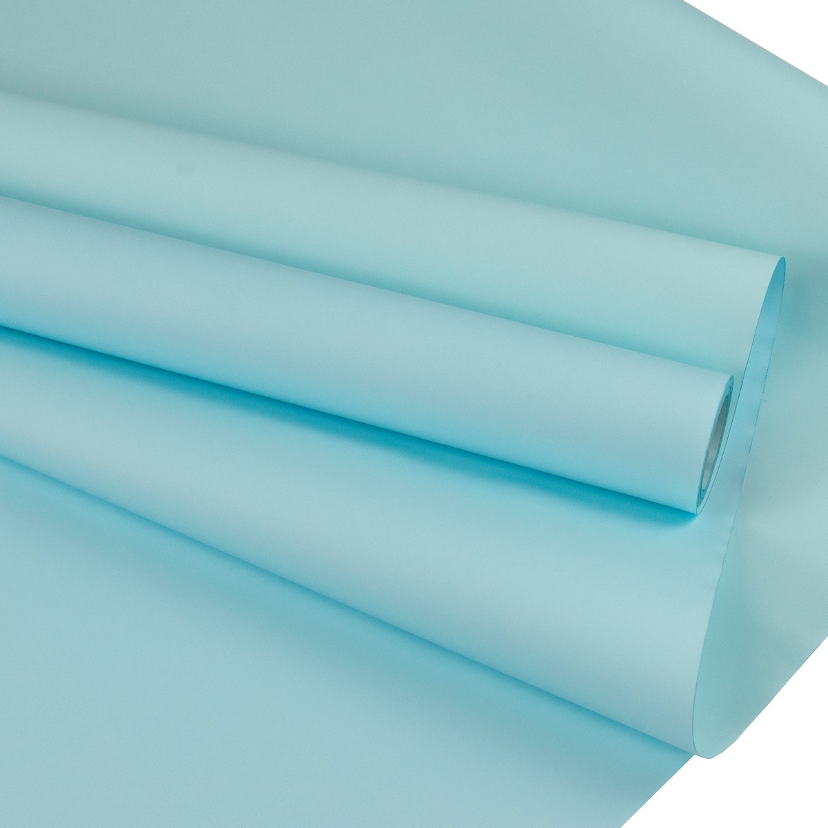 Пленка матовая 65мкр, 50 см 10 м, голубой в интернет-магазине флористических аксессуаров Азалия Декор