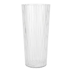 Ваза Грань (пластик), D12xH26,5см, прозрачный в интернет-магазине флористических аксессуаров Азалия Декор