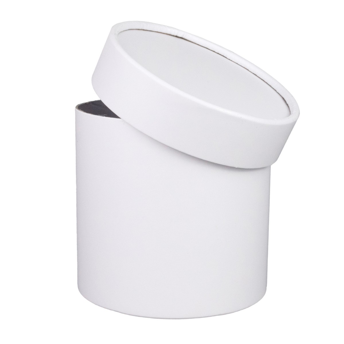 Коробка подарочная круглая, D12,5xH12,5см, белый в интернет-магазине флористических аксессуаров Азалия Декор