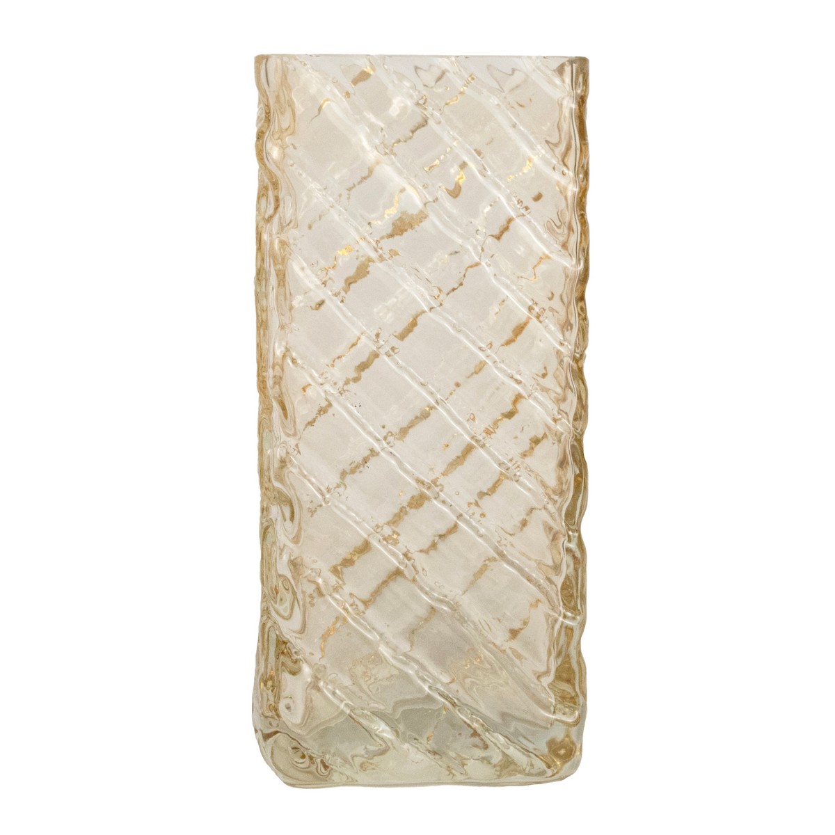 Ваза Волчок, 10х8хH22см, светло-коричневый в интернет-магазине флористических аксессуаров Азалия Декор