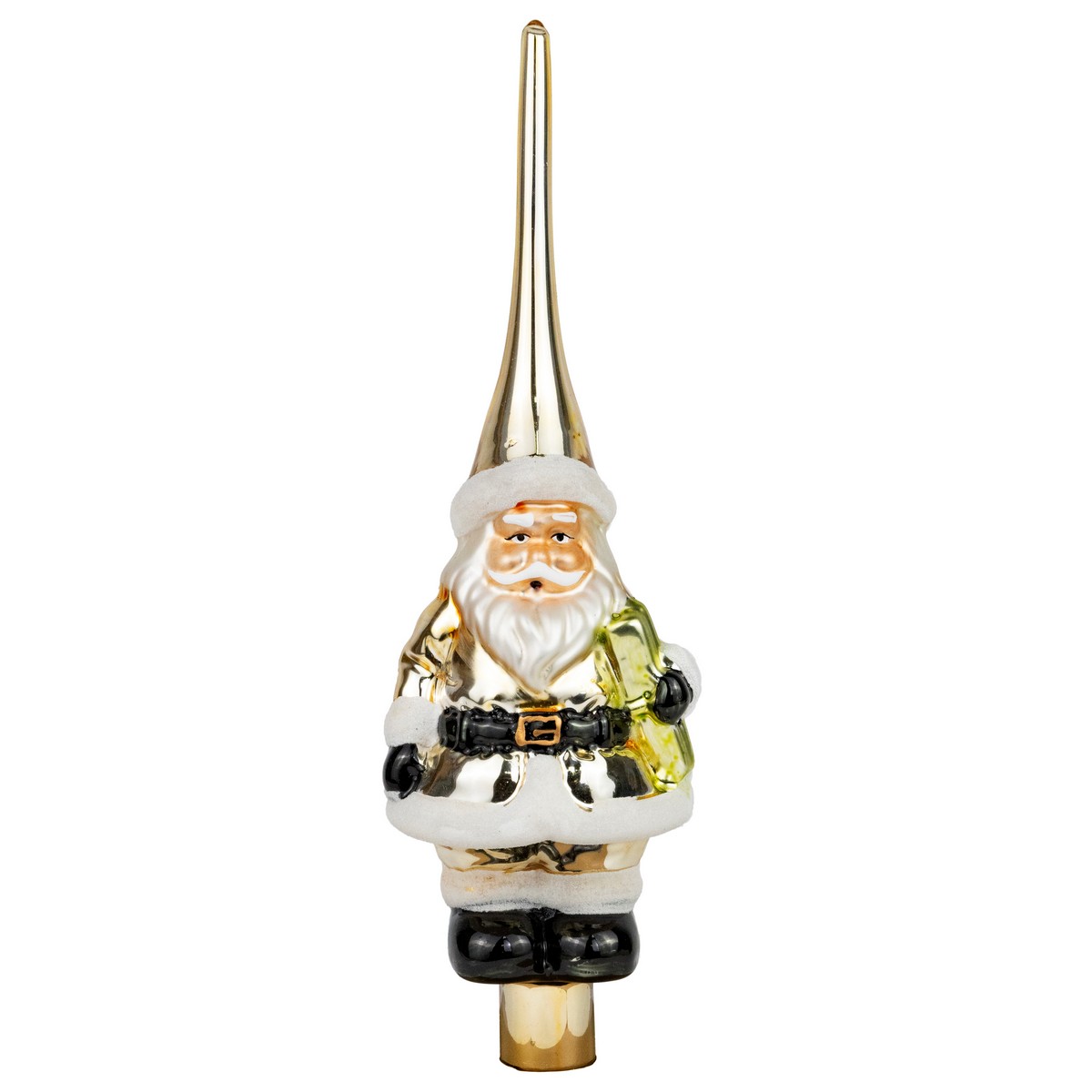 Наконечник на елку (стекло), 28,5х8х8см, в асс., золотой в интернет-магазине флористических аксессуаров Азалия Декор