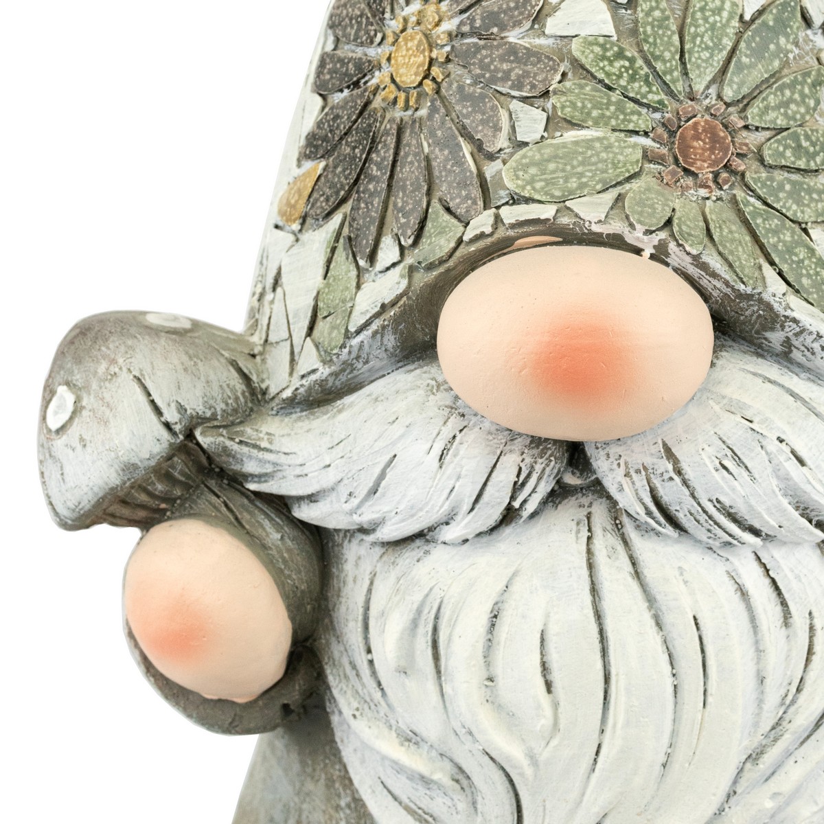 Садовая фигура Гном (керамика), H46x26х18см, серый в интернет-магазине флористических аксессуаров Азалия Декор