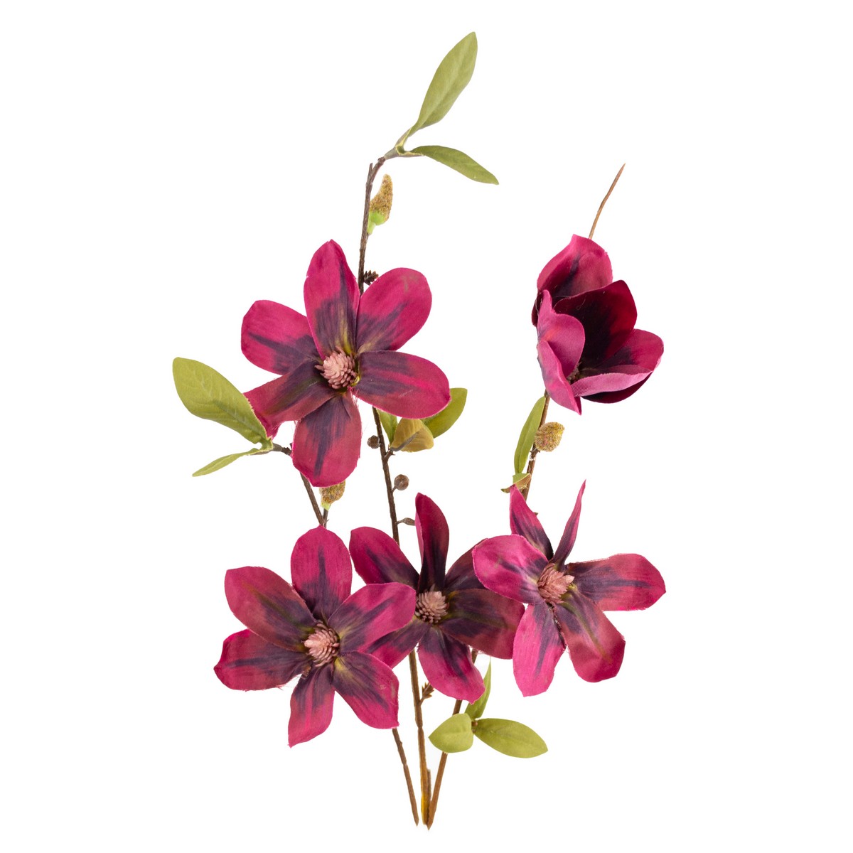 Магнолия, 64см, бургунди в интернет-магазине флористических аксессуаров Азалия Декор