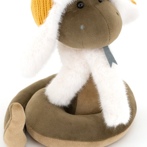 Игрушка м/н Змей Гоша, 25см, коричневый в интернет-магазине флористических аксессуаров Азалия Декор