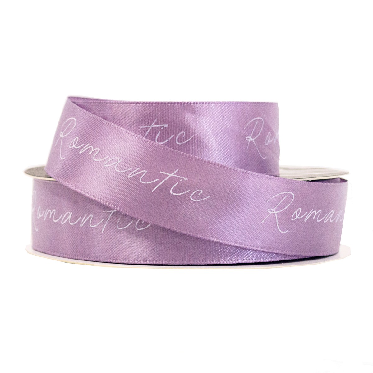 Лента Romantic (полиэстер), 25 мм 30 м, сиреневый в интернет-магазине флористических аксессуаров Азалия Декор