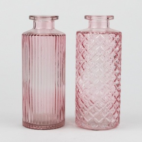Ваза Бутылочка Мила, D5xH13см, в асс., розовый в интернет-магазине флористических аксессуаров Азалия Декор