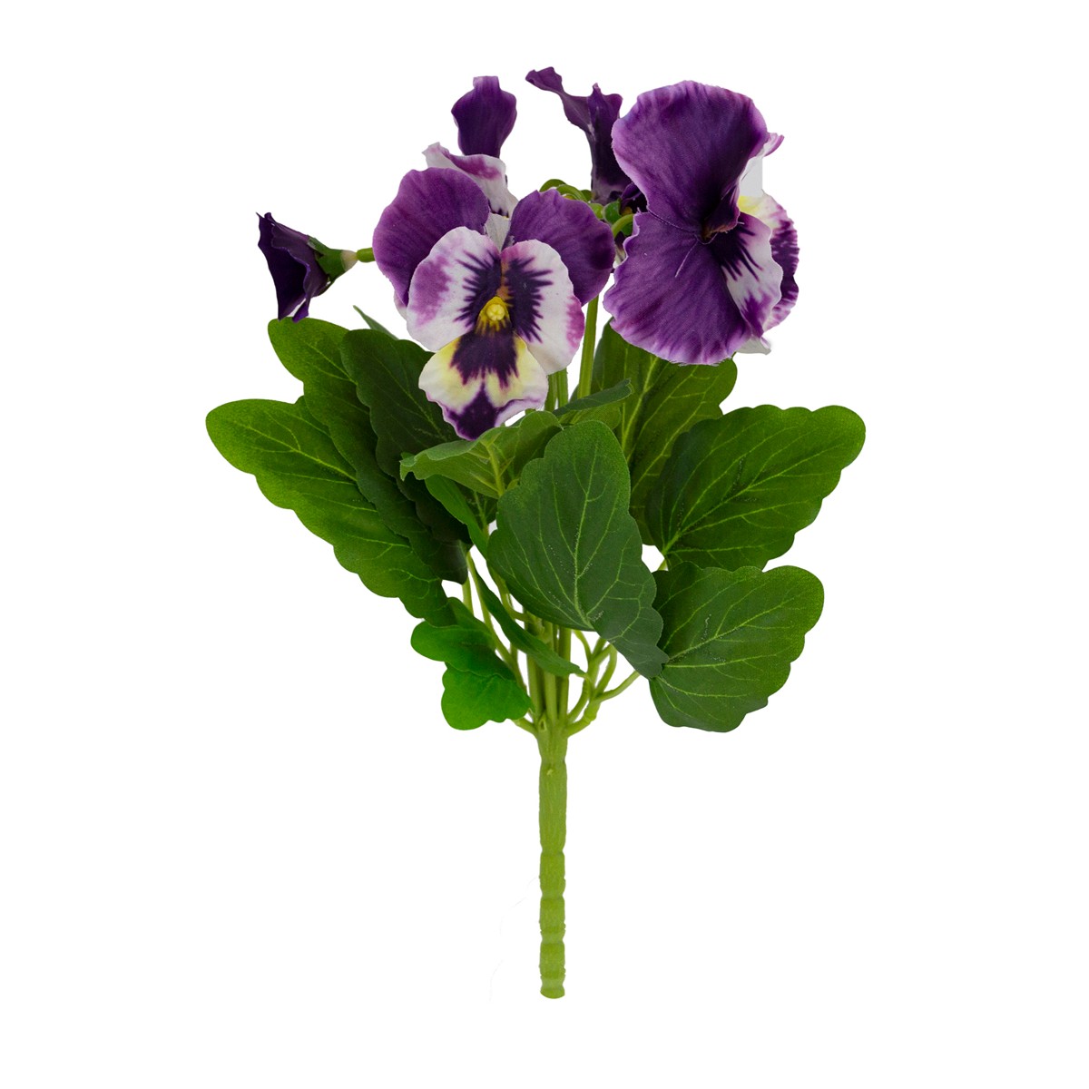 Анютины глазки на вставке, 30см, фиолетовый в интернет-магазине флористических аксессуаров Азалия Декор