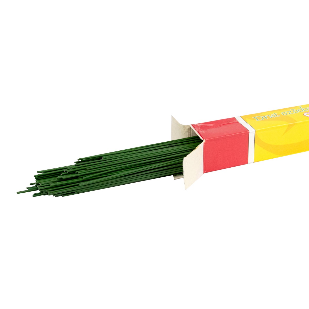 Проволока 1.5 мм 400 мм 1 кг зеленая прямо обрезанная в интернет-магазине флористических аксессуаров Азалия Декор