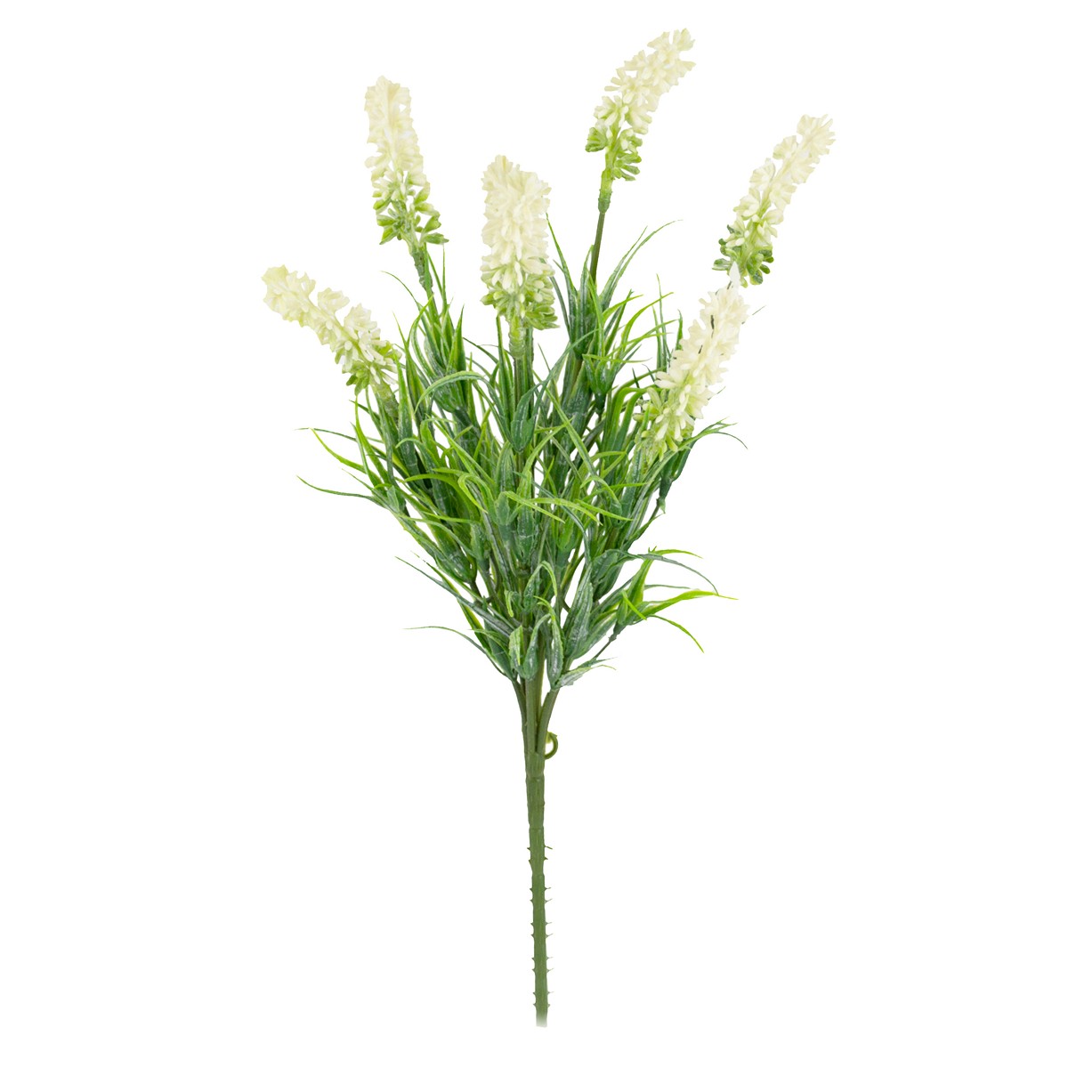 Лаванда на вставке, 34см, белый в интернет-магазине флористических аксессуаров Азалия Декор