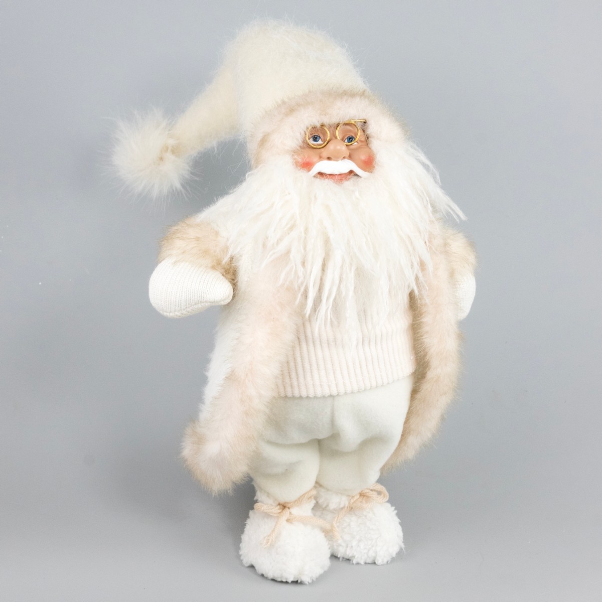 Сувенир Санта, H54x16x10см, кремовый в интернет-магазине флористических аксессуаров Азалия Декор