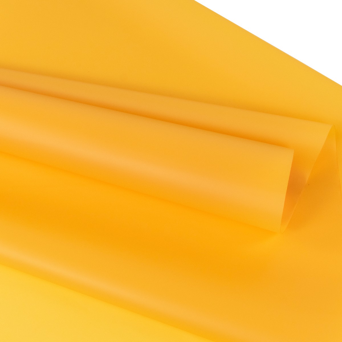 Пленка матовая 50мкр, 58 см 10 м, желтый в интернет-магазине флористических аксессуаров Азалия Декор