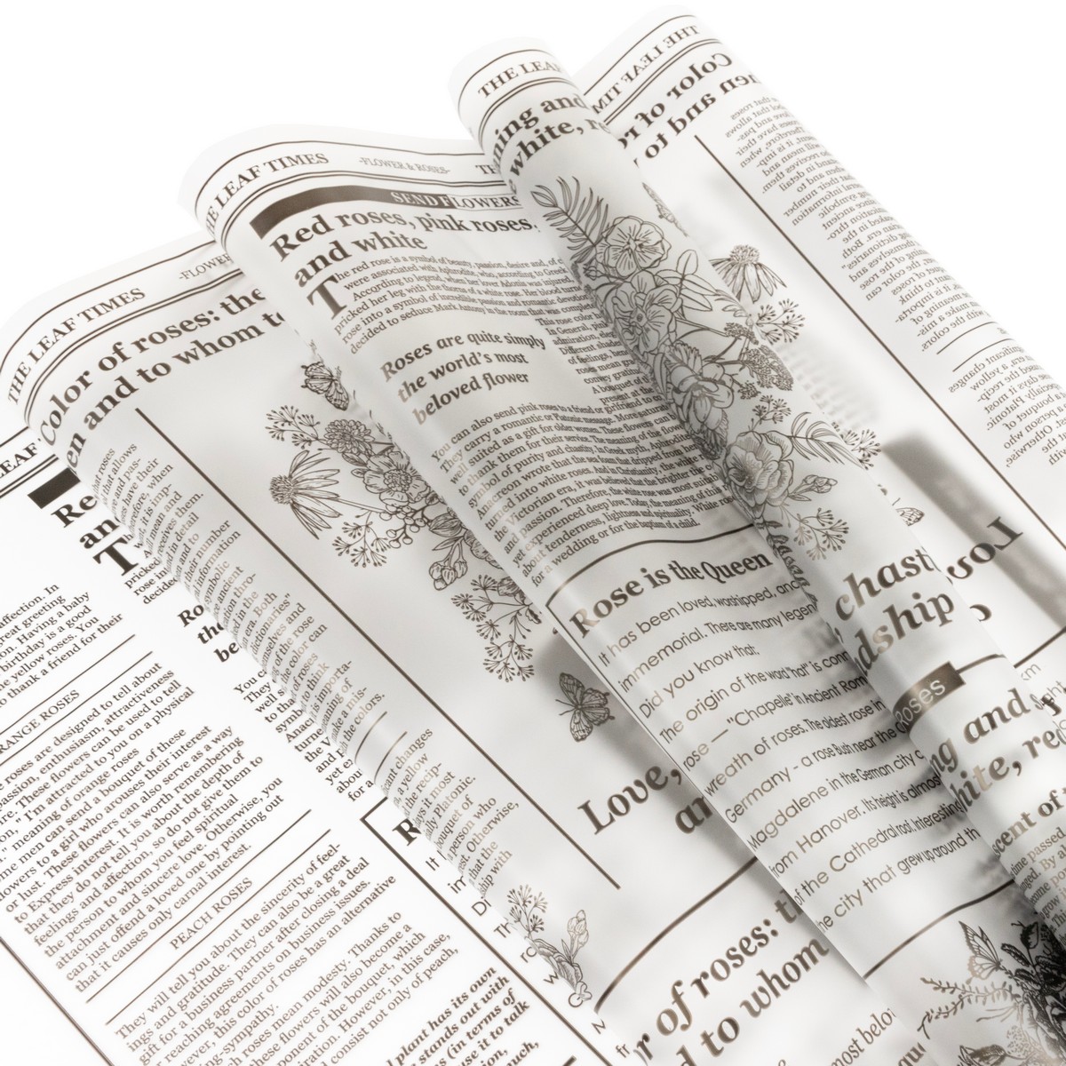 Пленка матовая Флористик, 60 см 0,200 кг, черный в интернет-магазине флористических аксессуаров Азалия Декор