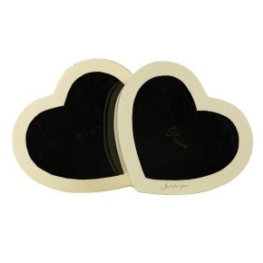 Набор коробок подарочных Сердце 2шт, 28х29xH13 см, белый в интернет-магазине флористических аксессуаров Азалия Декор