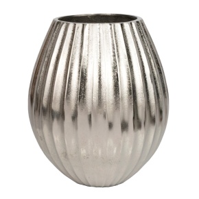 Ваза (металл), D17xH20см, серебряный в интернет-магазине флористических аксессуаров Азалия Декор