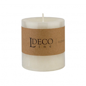 Свеча-столбик с ароматом Белая орхидея (38 часов), H7,5xD7см, кремовый в интернет-магазине флористических аксессуаров Азалия Декор