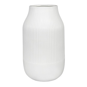 Ваза (керамика), D14xH25см, белый в интернет-магазине флористических аксессуаров Азалия Декор