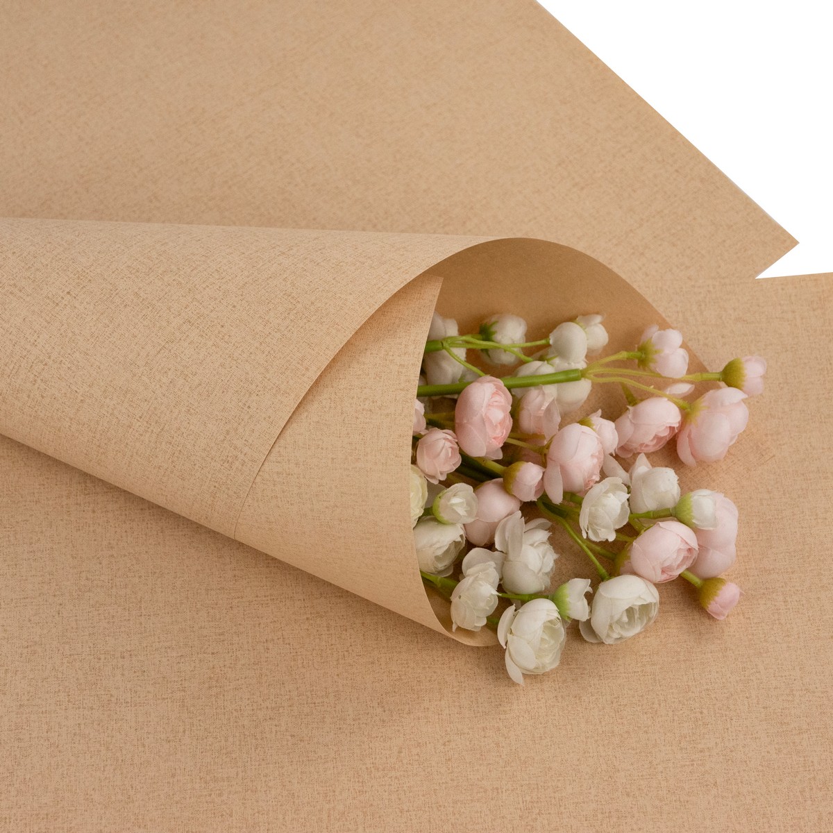 Бумага для цветов 116гр/м2, 10 листов, 39х52см, бежевый в интернет-магазине флористических аксессуаров Азалия Декор