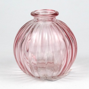 Ваза Лия, D8xH8см, розовый в интернет-магазине флористических аксессуаров Азалия Декор