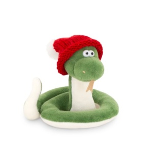 Игрушка м/н Змей Питоша, 12см, зеленый в интернет-магазине флористических аксессуаров Азалия Декор