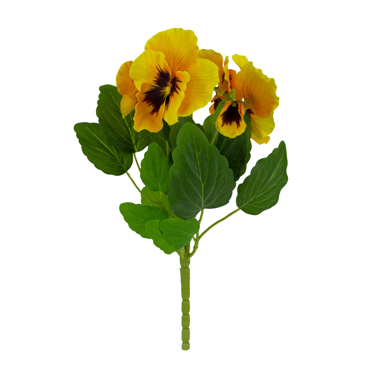 Анютины глазки на вставке, 30см, желтый в интернет-магазине флористических аксессуаров Азалия Декор