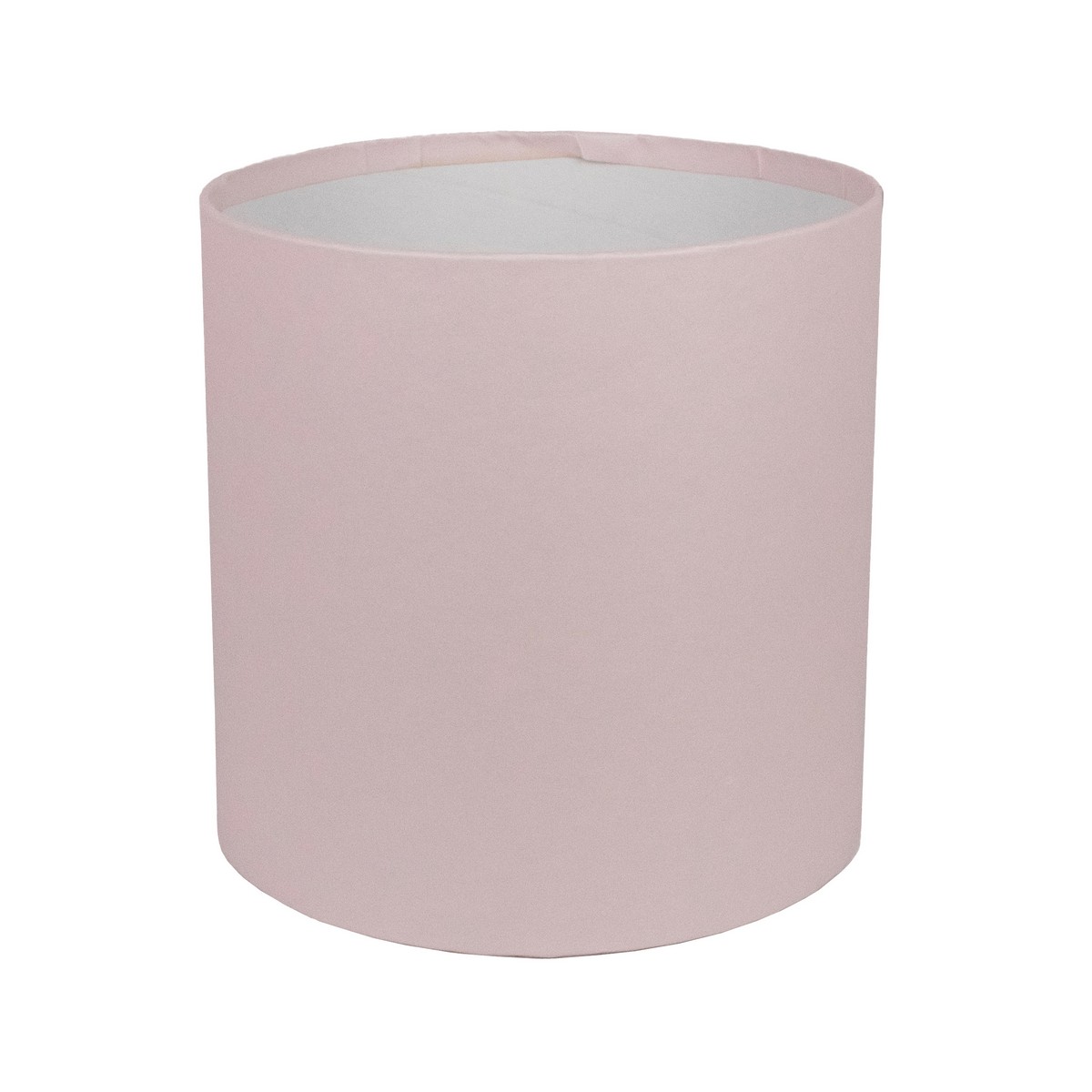 Коробка подарочная круглая без крышки, D12xH12 см, светло-розовый в интернет-магазине флористических аксессуаров Азалия Декор