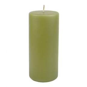 Свеча Цилиндр (22 часа), D5*H12см, оливковый в интернет-магазине флористических аксессуаров Азалия Декор