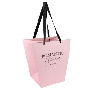 Пакет для букета (крафт), 38х24х38см (в уп. 2шт.), розовый в интернет-магазине флористических аксессуаров Азалия Декор