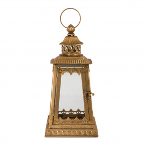 Фонарь (металл/стекло), 15,5х15,5хH32см, золотой в интернет-магазине флористических аксессуаров Азалия Декор