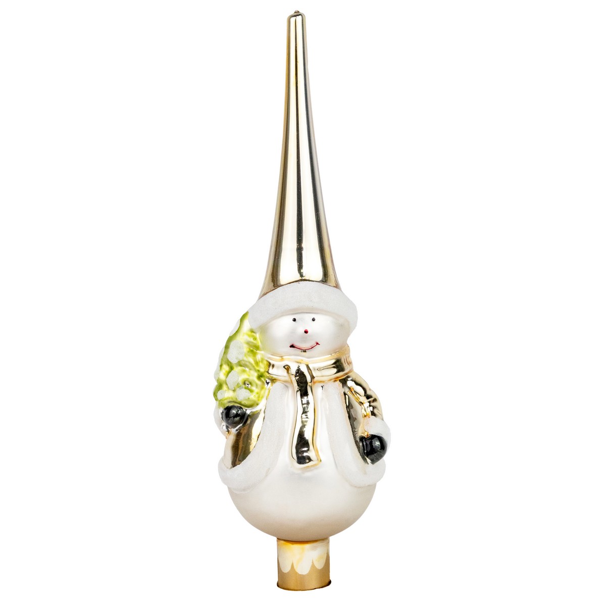 Наконечник на елку (стекло), 28,5х8х8см, в асс., золотой в интернет-магазине флористических аксессуаров Азалия Декор