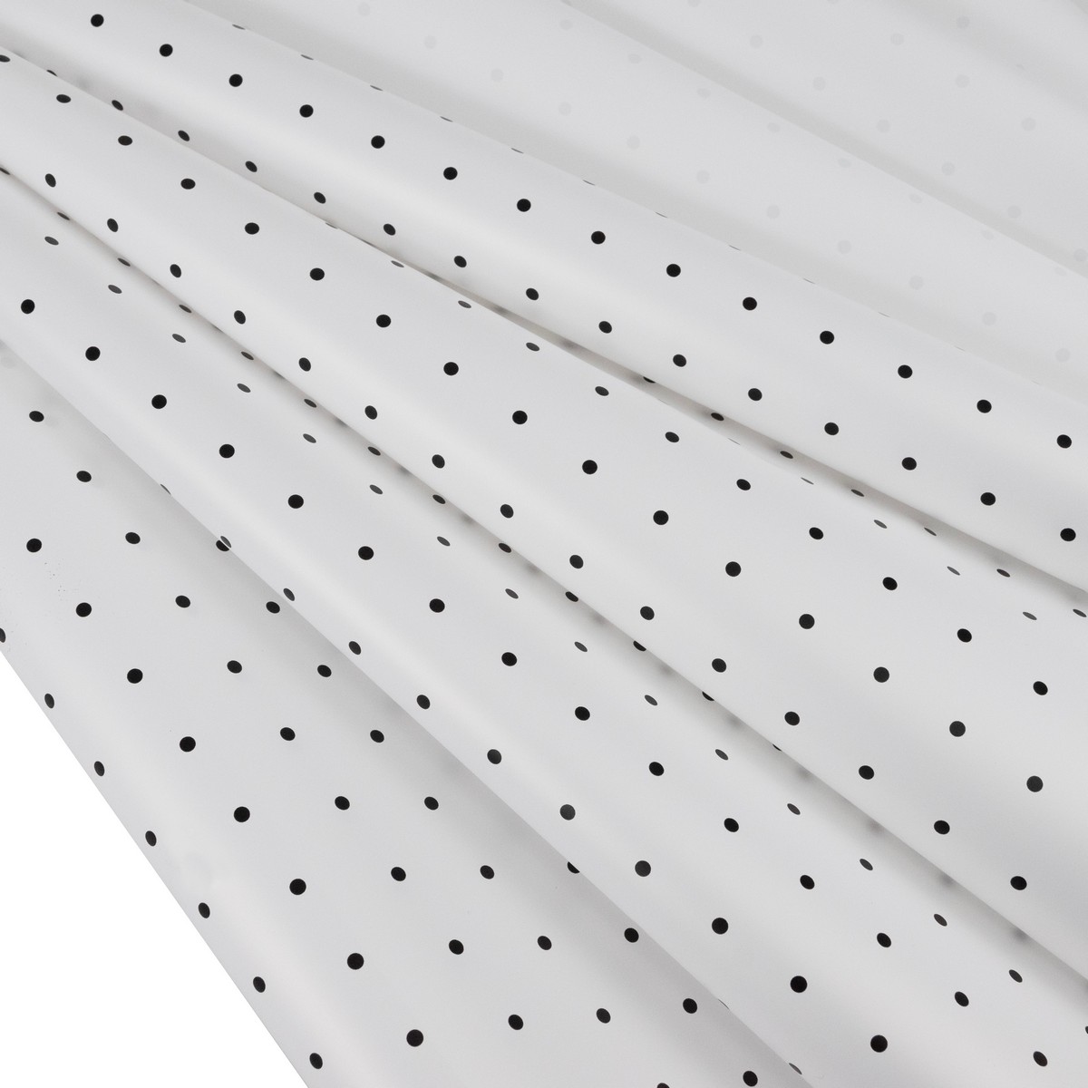 Пленка Горошек 65мкр, 58 см 10 м, белый в интернет-магазине флористических аксессуаров Азалия Декор